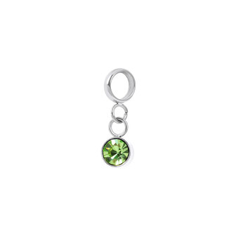 iXXXi Connect Charm Stone Green Zilverkleurig