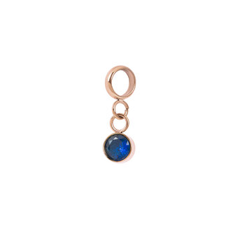 iXXXi Connect Charm Stone Blue Rose Goudkleurig