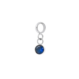 iXXXi Connect Charm Stone Blue Zilverkleurig