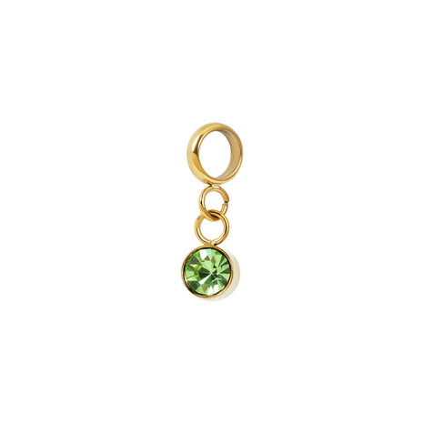 iXXXi Connect Charm Stone Green Goudkleurig