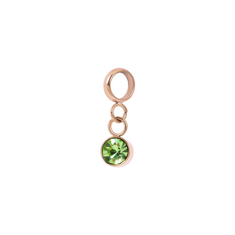 iXXXi Connect Charm Stone Green Rose Goudkleurig