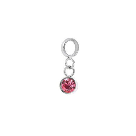 iXXXi Connect Charm Stone Pink Zilverkleurig